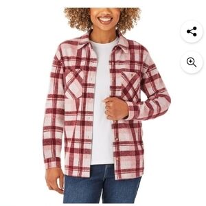 Member's Mark Women's Relaxed Fit Warm Long Sleeve Cozy Button Down